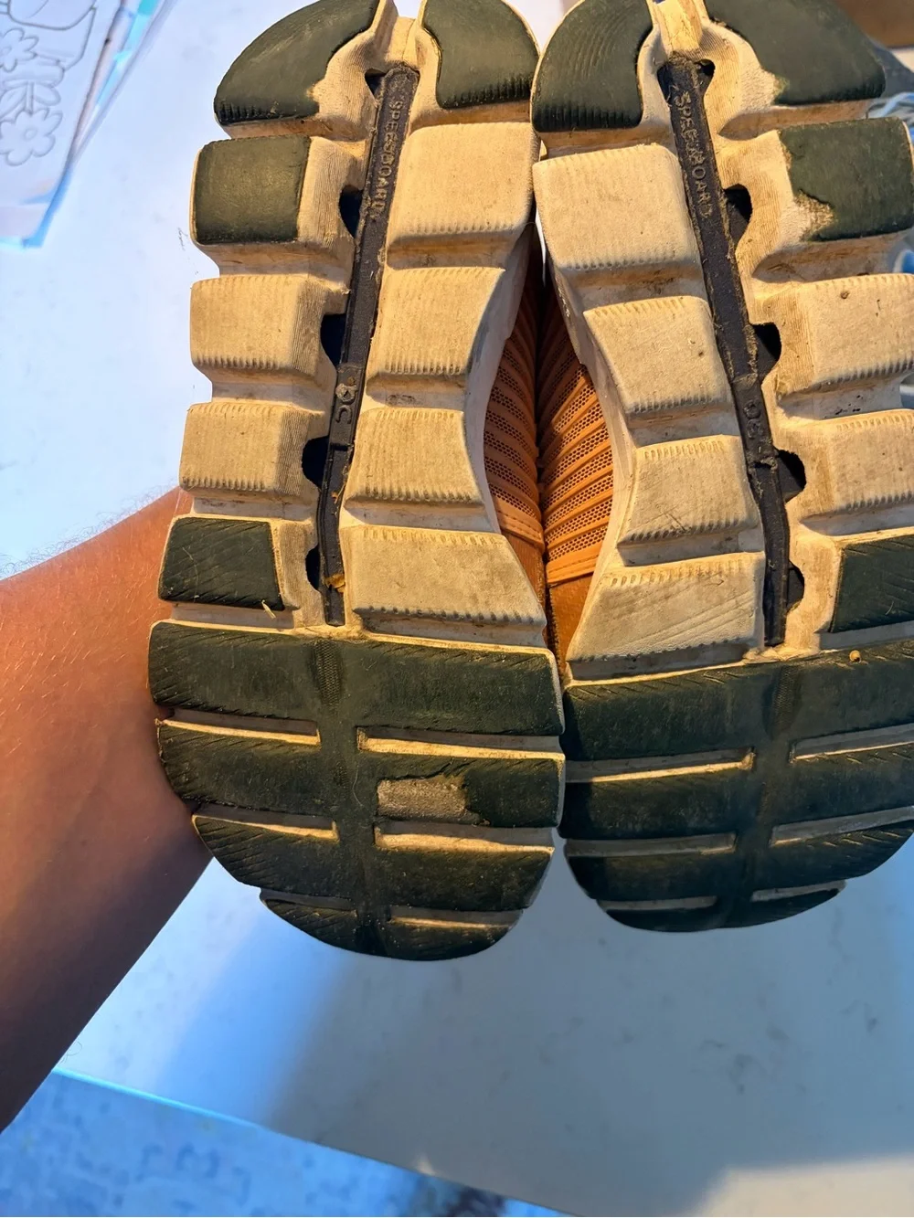 On Running breathable mesh
